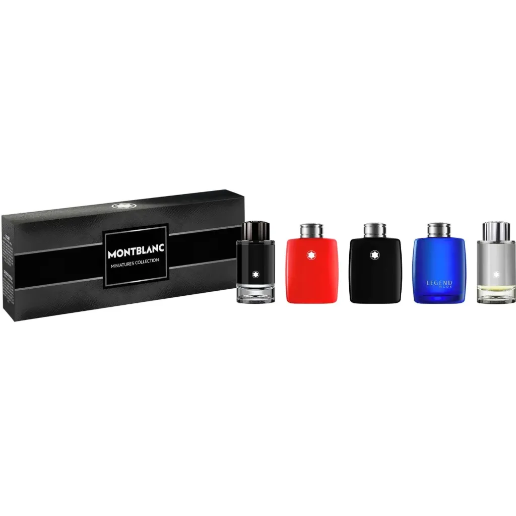 Estuche Minis Mont Blanc Hombre (Explorer + Explorer Platinum + Legend Blue + Legend Red) 5pzs 5ml EDT