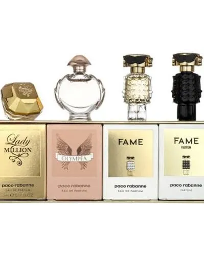 Estuche Minis Paco Rabanne Mujer (Fame Parfum + Fame EDP + Olympea + Lady Million) 4pzs 4ml