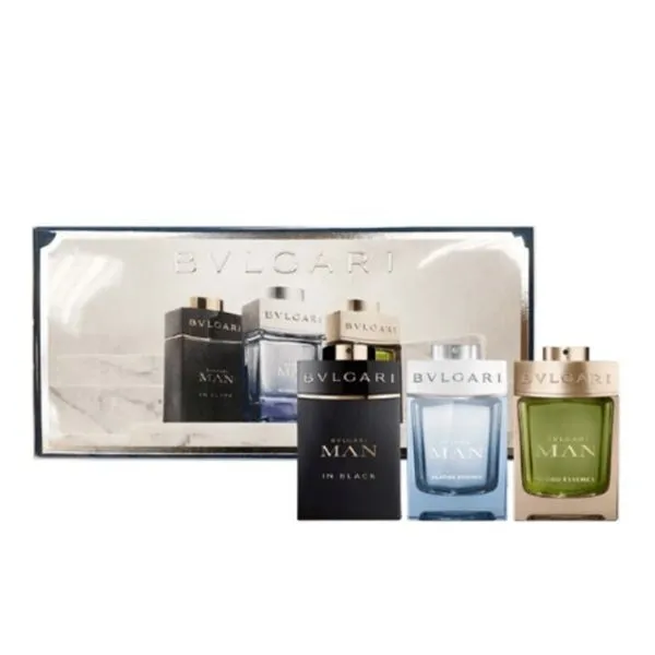 Estuche Minis Bvlgari Hombre (Good Neroli + Glacial Essence + Man In Black) 3pzs 15ml