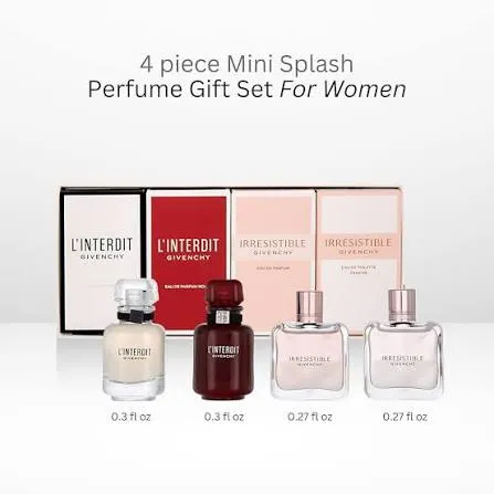 Estuche Minis Givenchy Mujer (Interdit + Interdit Rouge + Irresistible) 4pzs 8ml