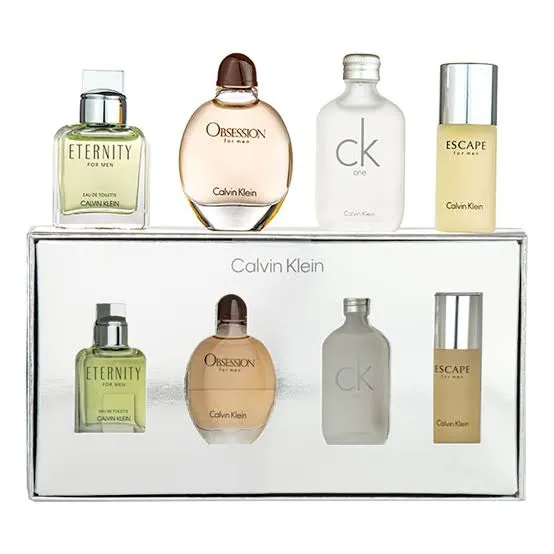 Estuche Minis Calvin Klein Unisex (Eternity + Obsession + CK One + Escape) 4pzs 15ml