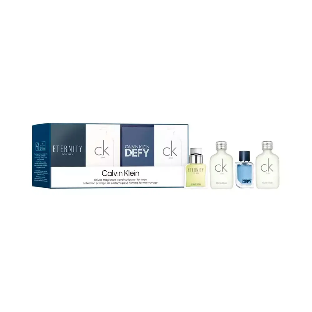 Estuche Minis Calvin Klein Hombre (CK One x2 + CK Defy + Eternity) 4pzs 10ml