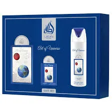 ESTUCHE LATAFFA ART OF UNIVERSE UNISEX 3PZS 100ML EDP + 20ML EDP + SPLASH