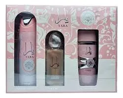ESTUCHE LATAFFA YARA MUJER 3PZS 100ML EDP + DESODORANTE + AMBIENTADOR DE HOGAR