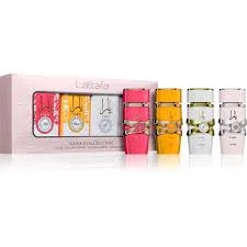 ESTUCHE MINIS LATTAFA MUJER 4PZS 25ML CADA UNA YARA + CANDY + MOI + TOUS