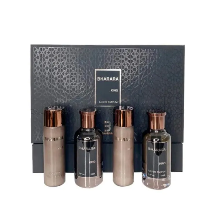 ESTUCHE BHARARA BHARARA KING HOMBRE 4PZS 100ML EDP + GEL DE BAÑO + AFTER SHAVE + CREMA