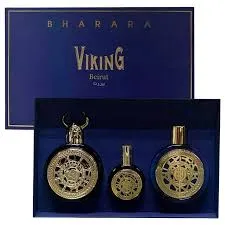 ESTUCHE BHARARA VIKING BEIRUT UNISEX 3PZS 100ML EDP + 30ML EDP + CREMA