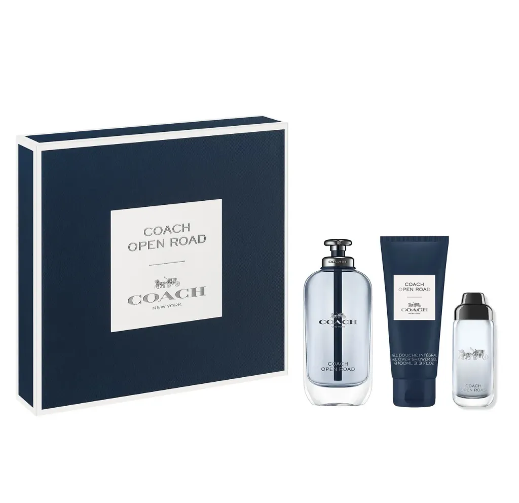 ESTUCHE COACH OPEN ROAD HOMBRE 3PZS + AFTER SHAVE + GEL DE BAÑO