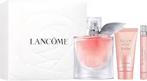 ESTUCHE LANCOME LA VIDA ES BELLA PERFUME 3PZS 50ML EDP + CREMA + GEL DE BAÑO