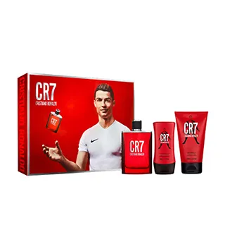ESTUCHE CRISTIANO RONALDO CR7 HOMBRE 3PZS 100ML EDT + GEL DE BAÑO + SPLASH