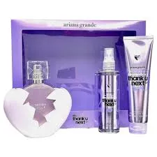 ESTUCHE ARIANA GRANDE THANK YOU 2.0 MUJER 3PZS 100ML EDP + CREMA SPLASH