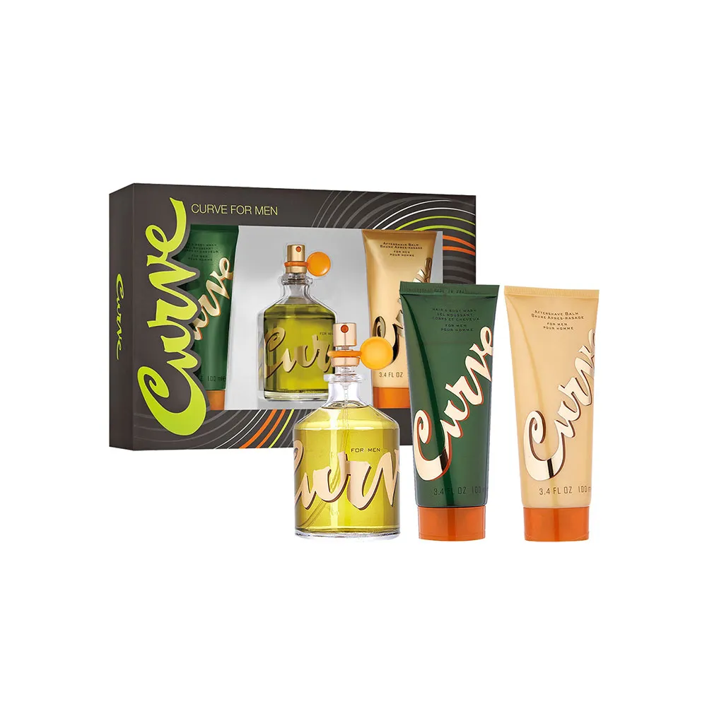 ESTUCHE LIZ CLAIBORNE CURVE HOMBRE 3PZS 100ML EDC + GEL DE BAÑO + AFTER SHAVE