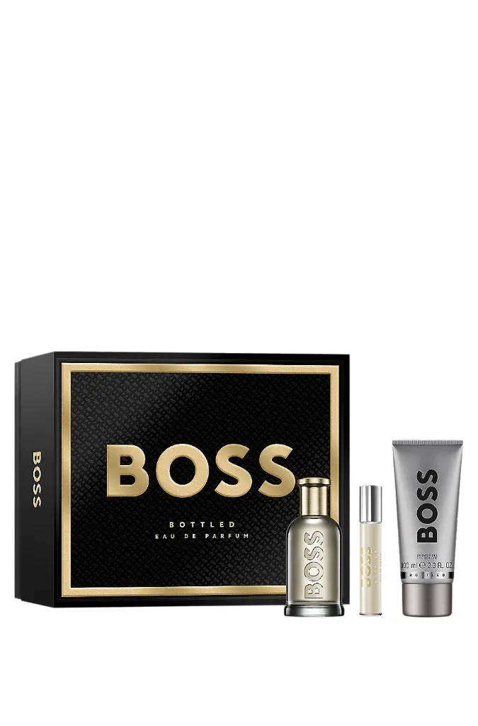ESTUCHE HUGO BOSS BOTTLED HOMBRE 3PZS 100ML EDP + 1OML EDT + GEL DE BAÑO