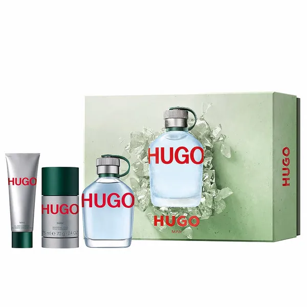 ESTUCHE HUGO BOSS HUGO CANTIMPLORA HOMBRE 3PZS 125ML EDT + DESODORANTE + GEL DE BAÑO