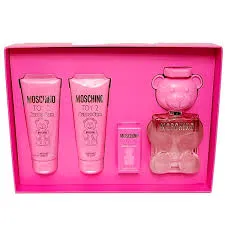 ESTUCHE MOSCHINO TOY 2 MUJER 4PZS 100ML EDP + 10ML EDP + CREMA + GEL DE BAÑO