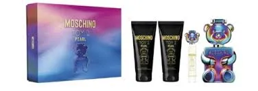 ESTUCHE MOSCHINO TOY 2 PEARL UNISEX 4PZS 100ML EDP + 10ML EDP + CREMA + GEL DE BAÑO
