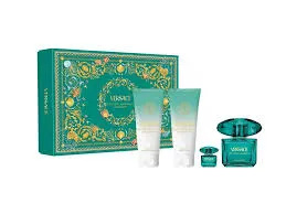 ESTUCHE VERSACE CRYSTAL EMERALD MUJER 4PZS 90ML EDP 5ML EDP + GEL DE BAÑO + CREMA