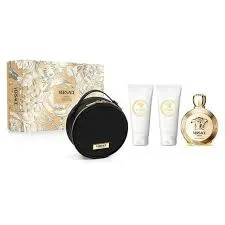 ESTUCHE VERSACE EROS MUJER 4PZS 100ML EDP + CREMA + GEL DE BAÑO + COSMETIQUERA