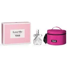 ESTUCHE TOUS TOUS LOVE SILVER ME MUJER 2PZS 90ML EDP + COSMETIQUERA