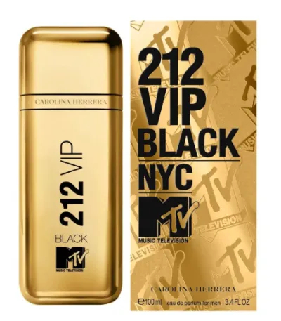 Carolina Herrera 212 Vip Black Mtv Hombre 100ml EDP