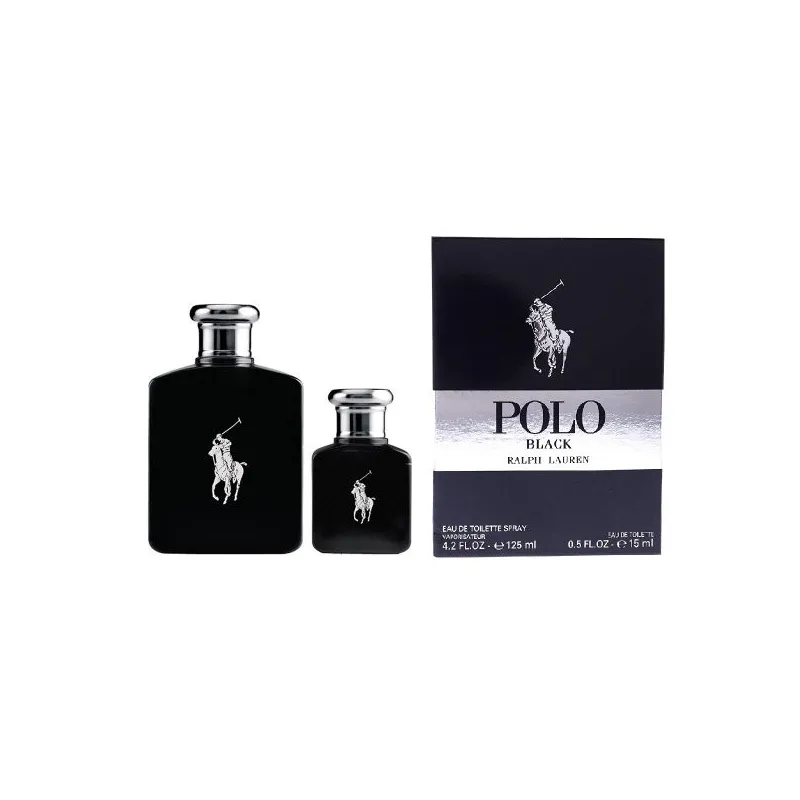 Estuche Ralph Lauren Polo Negro Hombre 2PZS 125ml + 15ml