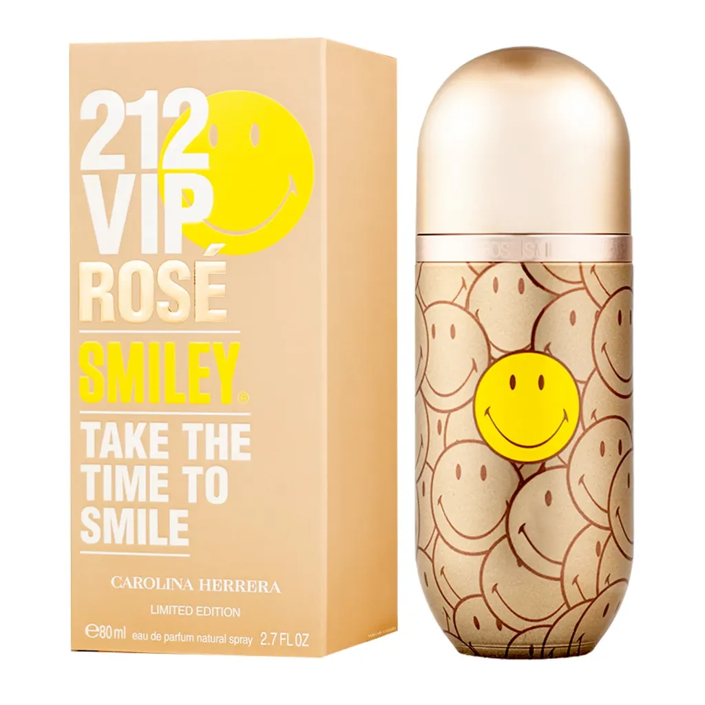 Carolina Herrera 212 Vip Rose Smiley Mujer 80ml EDP