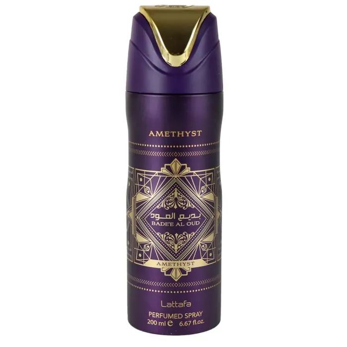 Spray Perfumado Badee Al Oud Amethyst (200ml) Lattafa